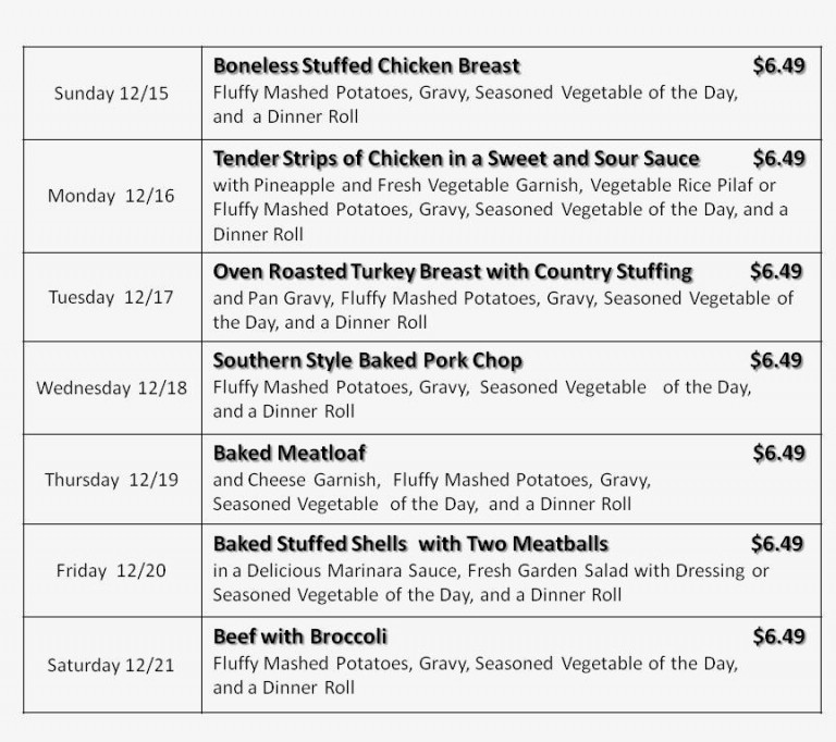 Dinner Of The Day Gerrity s Grocery Store thursday-night-dinners-pacifica-moose-lodge